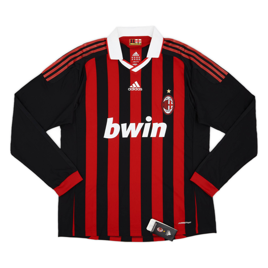 2009-10 AC Milan Home Long Sleeve Jersey