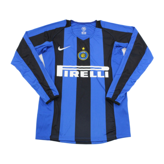 2004-05 FC Internazionale Milano Long Sleeve Home Jersey