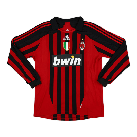 2007-08 AC Milan 1st Team Long Sleeve Jersey